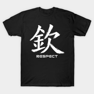 Respect Japanese Kanji Calligraphy T-Shirt